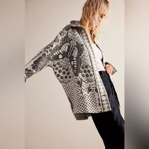 We The Free Butterfly Jacquard Shirt Free People does